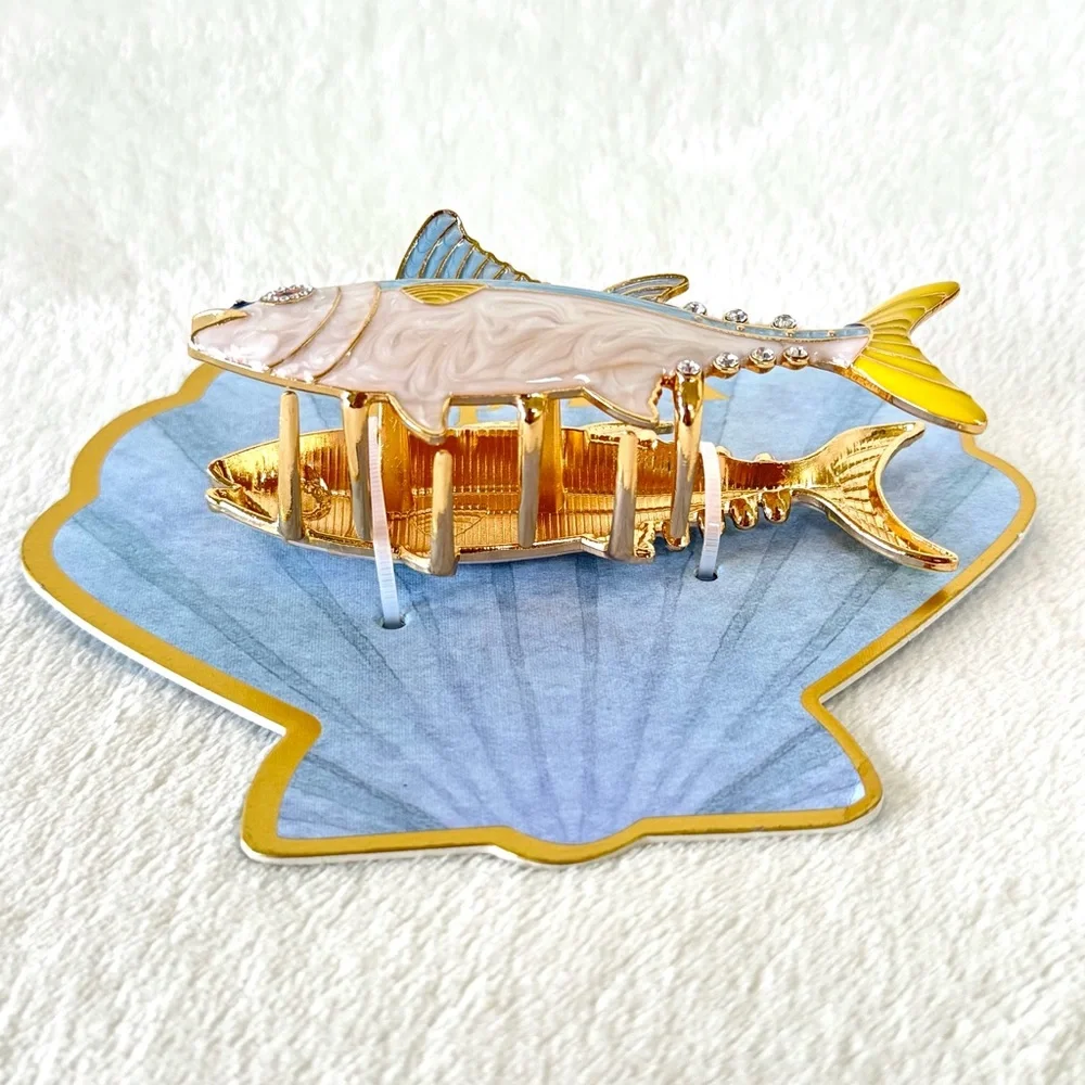 Piper K Yellowfin Tuna Fish Hair Claw Clip